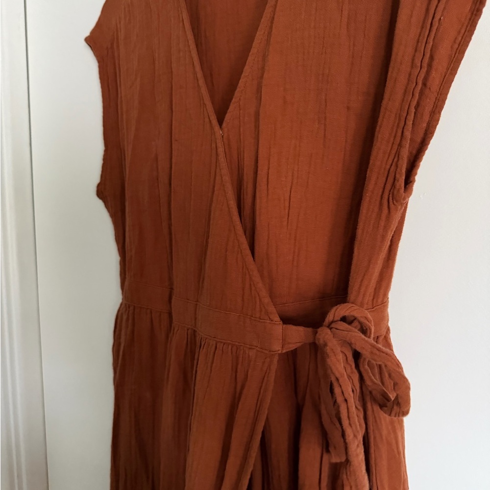 Universal Thread Rust Wrap Midi Dress - image 3